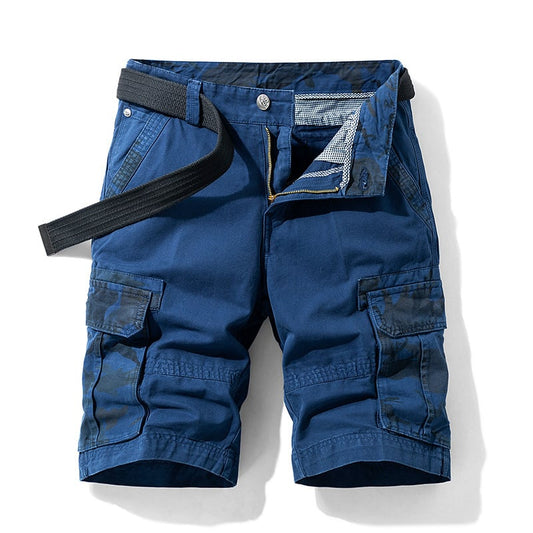 Men's Loose Denim Overalls Shorts – Casual Five-Point Bib Shortalls