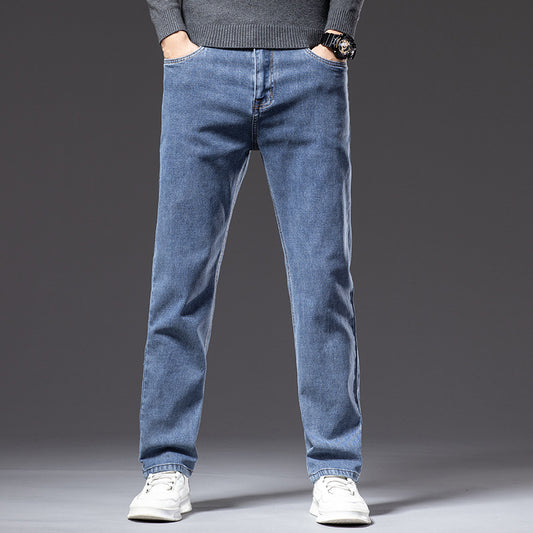 Men's Straight-Leg Dad Pants – Relaxed Casual Trousers with Pockets