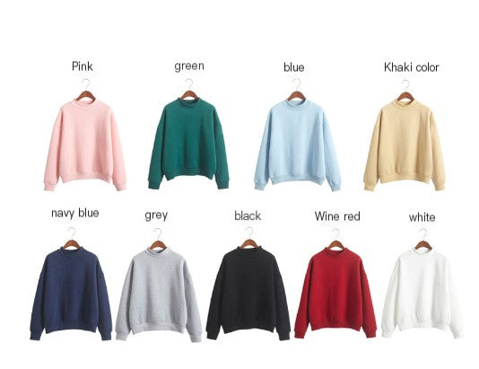 BTS Fake Love Unisex Loose High Neck Sweatshirt
