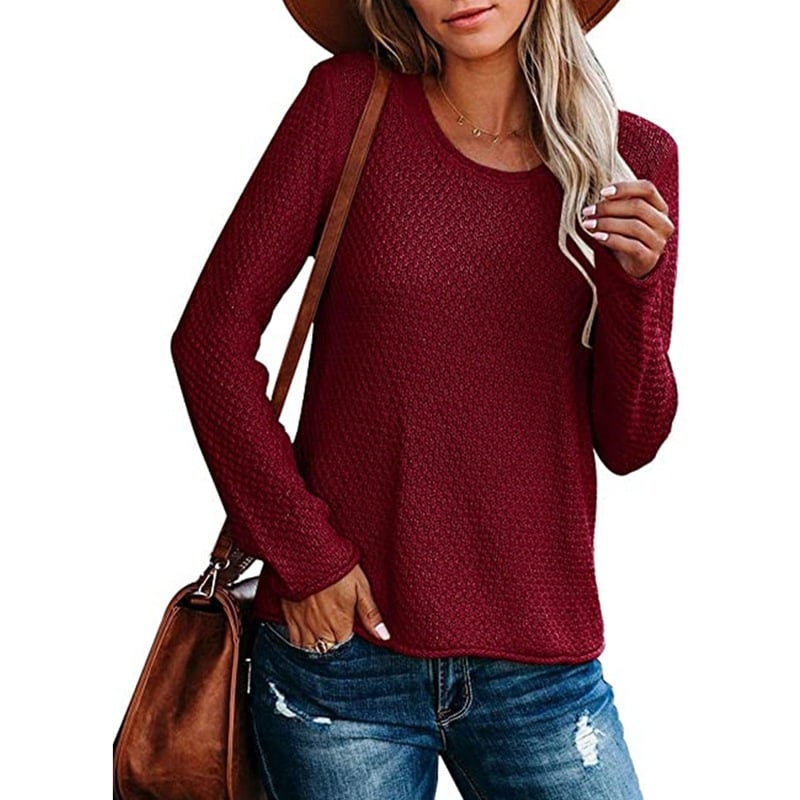 Loose Round Neck Women's Sweater - European & American Style
